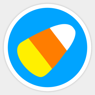 Candy Corn on Blue Sticker